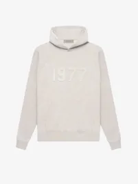 Essentials Fear Of God Unisex Hoodie 1977 Light Oatmeal