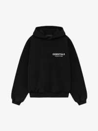 Essentials Fear Of God Unisex Hoodie Zwart Wit