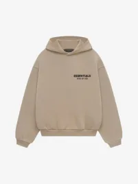 Essentials Fear Of God Unisex Hoodie Desert Sand