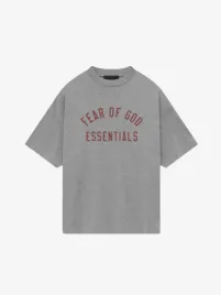 Essentials Fear Of God Unisex T-shirt State Tee Grey
