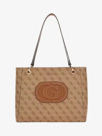 Guess Eco Erica 2 Comp Sat Latte Logo/brown