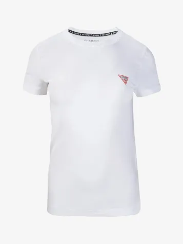 Dames T-shirt Triangle Wit