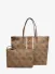 Guess Dames Tas Erenia Large 2 in 1 Tote Latte Logo