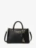 Guess Dames Tas Anise Triple Comp Satchel Zwart Logo