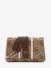 Guess Dames Tas Noelle Convertible Crossbody Flap Latte Logo Bruin