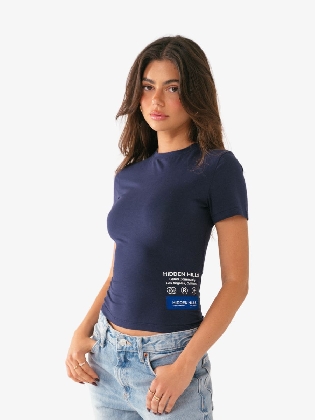 Dames Shirt Blue Label Soft Stretch T-Shirt