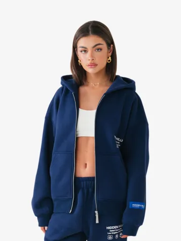 Dames Vest Label Navy