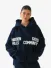 Hidden Hills Dames Trui Gated Community Hoodie Oversized Fit Navy