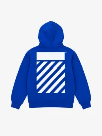 Lab Off White Jongens Hoodie Core Lab Kobalt Blauw 