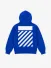 LAB Off White Jongens Hoodie Core Lab Kobalt Blauw 