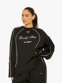La Sisters Dames Longsleeve Beverly Hills Zwart