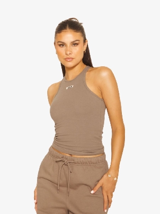Dames Singlet Essential Taupe
