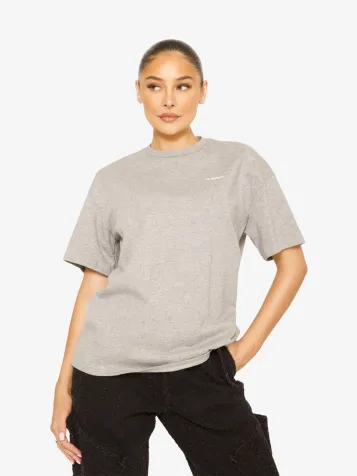 Dames Shirt Signature Oversized Grijs