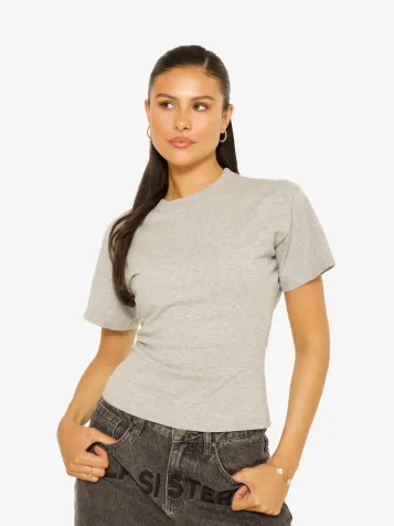 Dames Shirt Oversized Waist Grijs