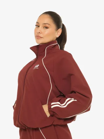 Dames Vest Burgundy