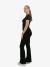 LA Sisters Dames Shirt Short Sleeve Lounge Top Zwart