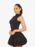 LA Sisters Dames Jurk Mini Bubble Zwart