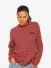 LA Sisters Dames Longsleeve Oversized Striped Burgundy
