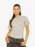 LA Sisters Dames Shirt Oversized Waist Grijs