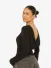 LA Sisters Dames Longsleeve Open Back Zwart