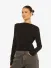 LA Sisters Dames Longsleeve Open Back Zwart