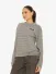 LA Sisters Dames Longsleeve Oversized Stripe Dark Grijs