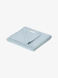 Little Dutch Jongens Baby Wiegdeken Of Ledikantdeken Pure Denim Blue