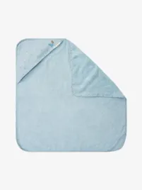 Little Dutch Jongens Baby Badcape Pure Denim Blue 75x75 Cm