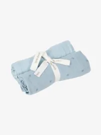 Little Dutch Jongens Baby Swaddle Doeken Hydrofiel 70x70 Cm Pure Denim Blue