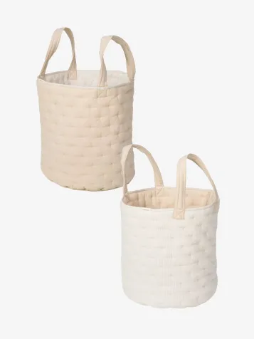Unisex Opbergmand Groot Pure Soft Beige Stripe