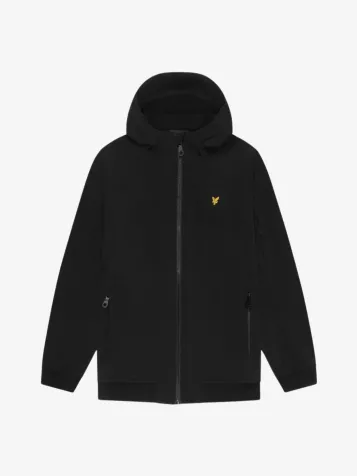 Jongens Jas Softshell Hooded Zwart