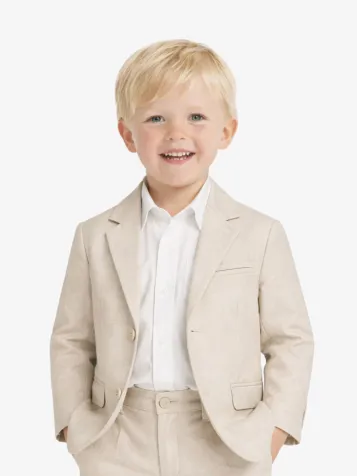 Jongens Colbert Oat Mixed