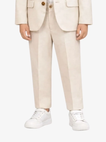 Jongens Broek Linen Oat Mixed