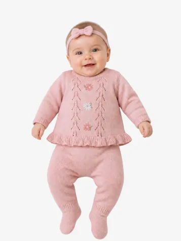 Meisjes Baby Set Knit Roze