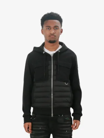 Heren Zomerjas Air Down Explorer Zip Up Zwart