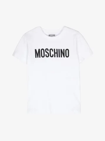 Jongens Shirt Basic Logo Wit