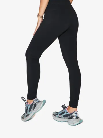 Dames Legging Tight Fit Pocket Zwart
