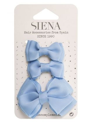 Meisjes Haarstrik Set Soft Blue  
