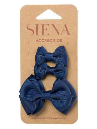 Meisjes Haarstrik Set Navy