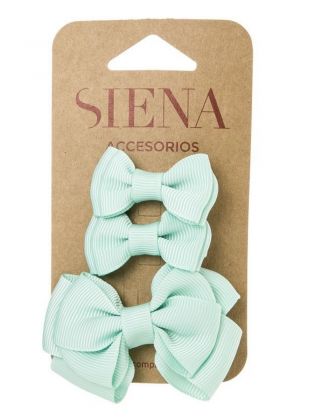 Meisjes Haarstrik Set Mint
