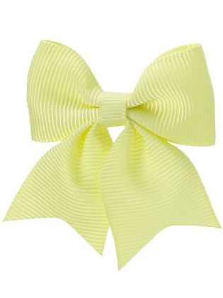 Meisjes Haarstrik Clip Soft Yellow