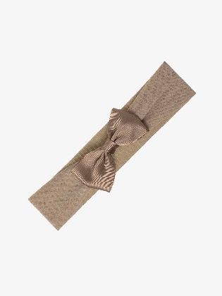 Meisjes Haarband Baby Taupe