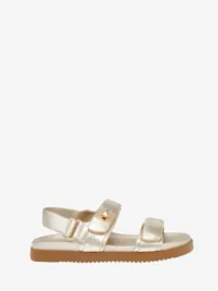 Steve Madden Dames Sandalen Mona Gold Leather