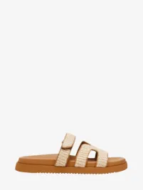 Steve Madden Dames Slippers Missile Raffia