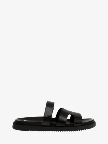 Dames Slippers Missile Leather Zwart