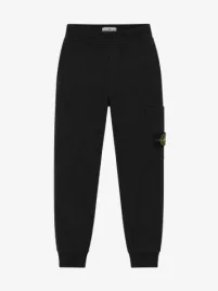 Stone Island Junior Jongens Joggingbroek Zwart
