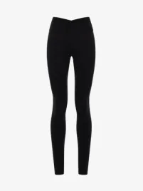 The Couture Club Dames Legging Sculpting Stretch Crossover Zwart