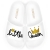 THE WHITEBRAND Slippers Little Queen White