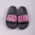 THE WHITEBRAND Slipper Glitter Beach Please Black Pink