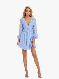 Two Sisters The Label Dames Jurk Kinsley Blauw